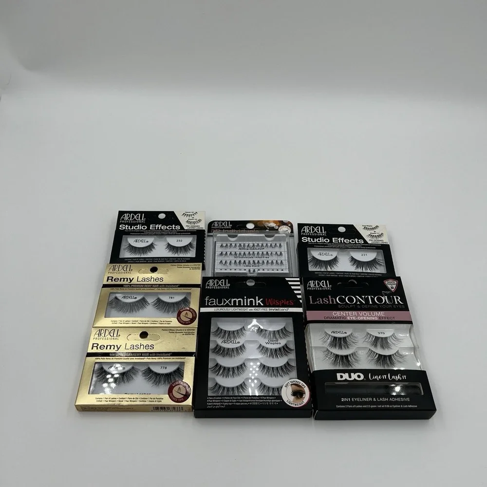 Ardell Professional False Eyelash Lot Lash Contour Remy Studio Effect Individual